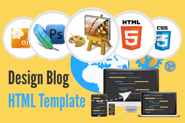 design your first responsive blog html template