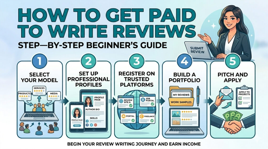 How to Get Paid to Write Reviews in 2026: The Complete Beginner’s Roadmap 2 How to Get Paid to Write Reviews Step by Step