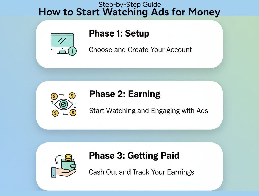 Step by Step Guide How to Start Watching Ads for Money