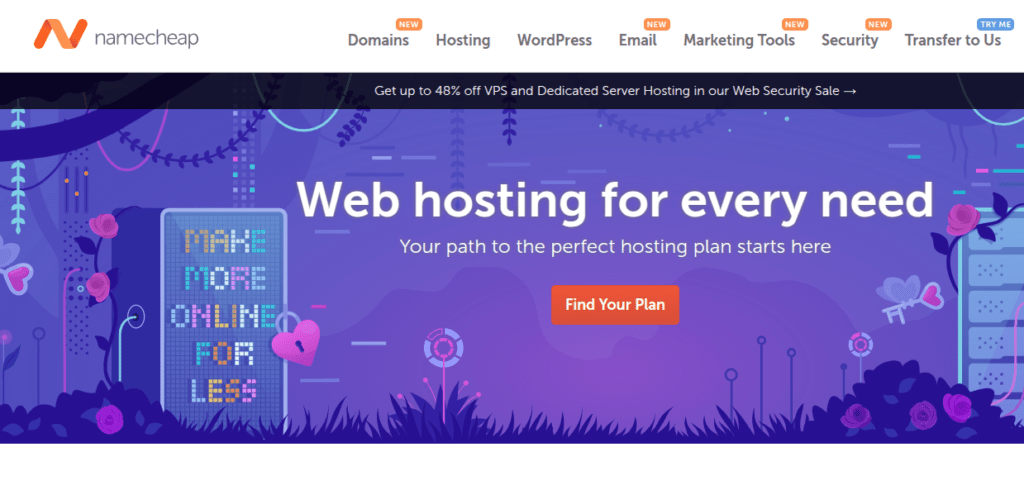 NameCheap – EasyWP WordPress Hosting