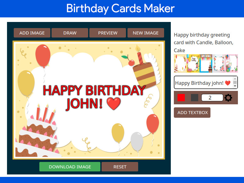 birthday cards maker