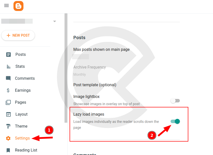 activate Lazy Load Image activate lazy load in blogger