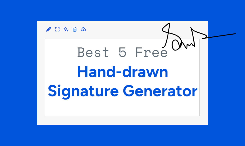 Free Handwritten Signature Generator