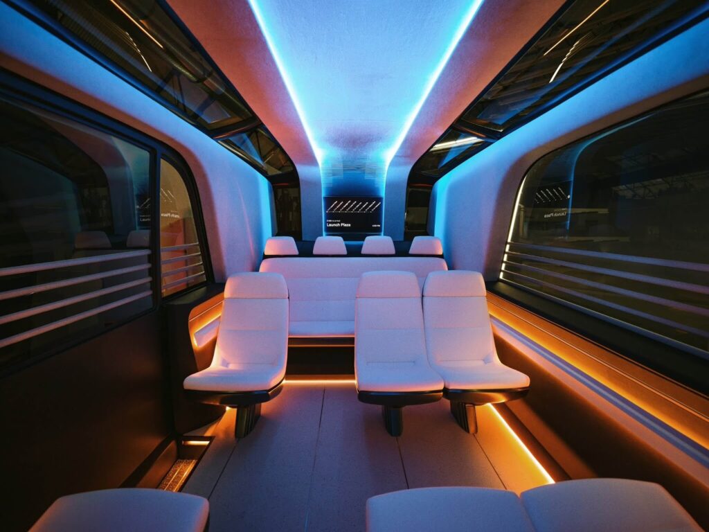 teslas robovan interior