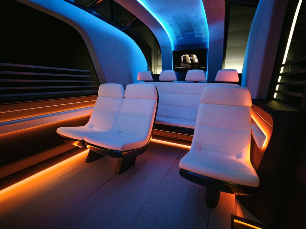 teslas robovan interior 2