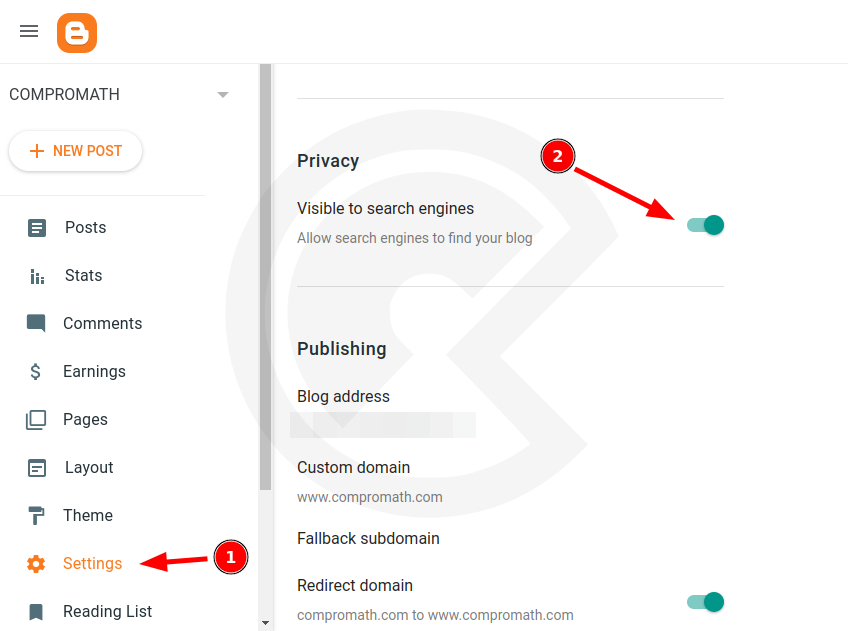 Make Public & Visible to Search Engines Make Public & Visible to Search Engines
