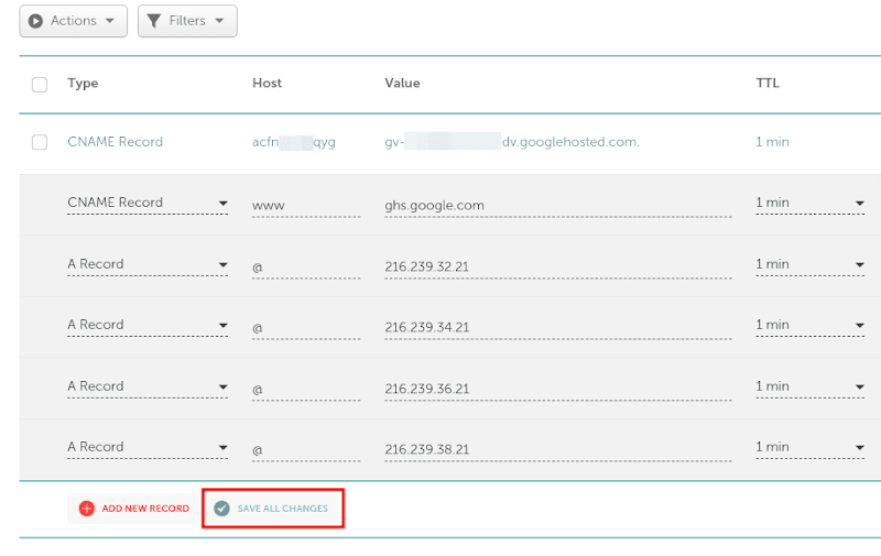 How To Connect Namecheap Domain To Blogger 11 Save all Changes
