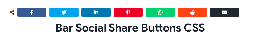 bar social share buttons css