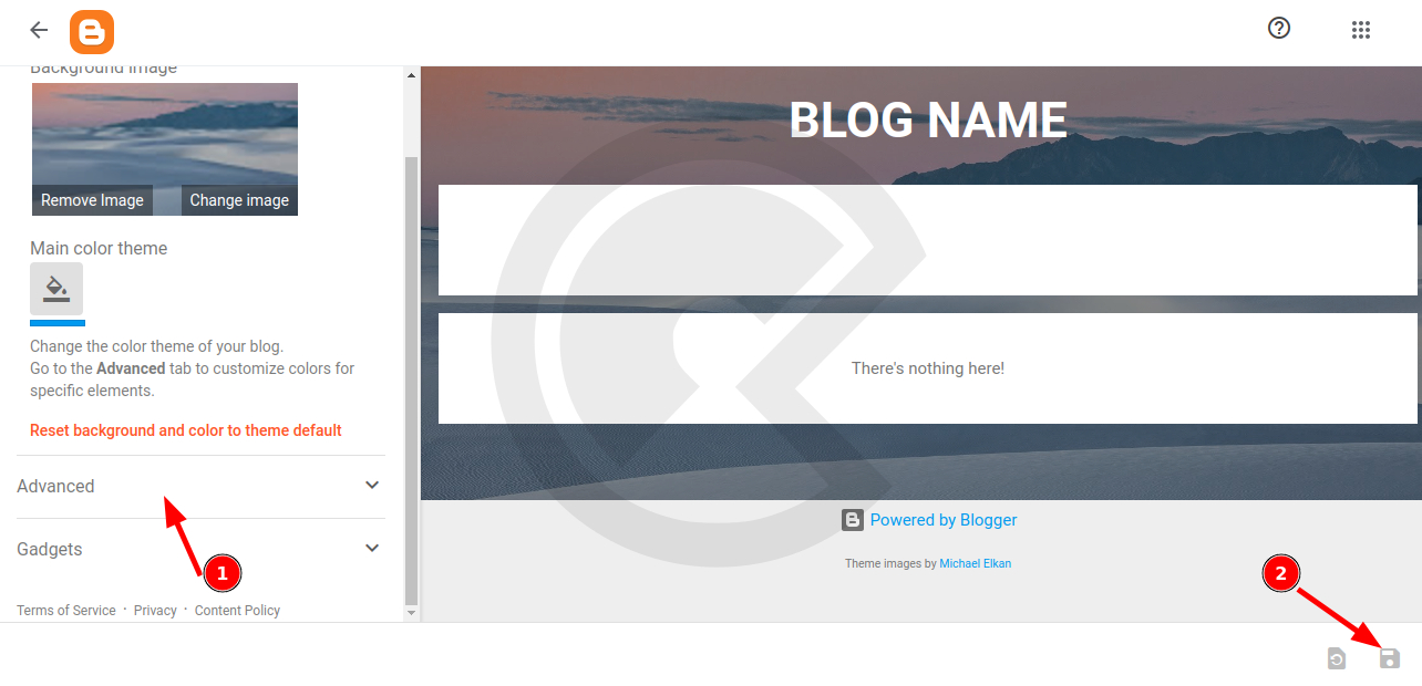 Blogger Theme Customization Advanced