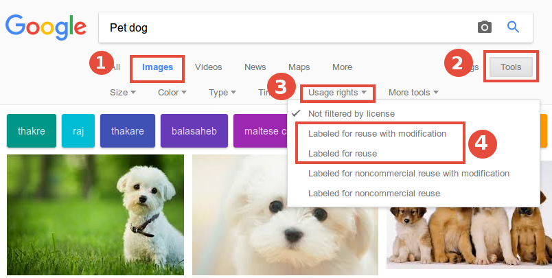 How to find copyright free images from Google search images find copyright free images from google