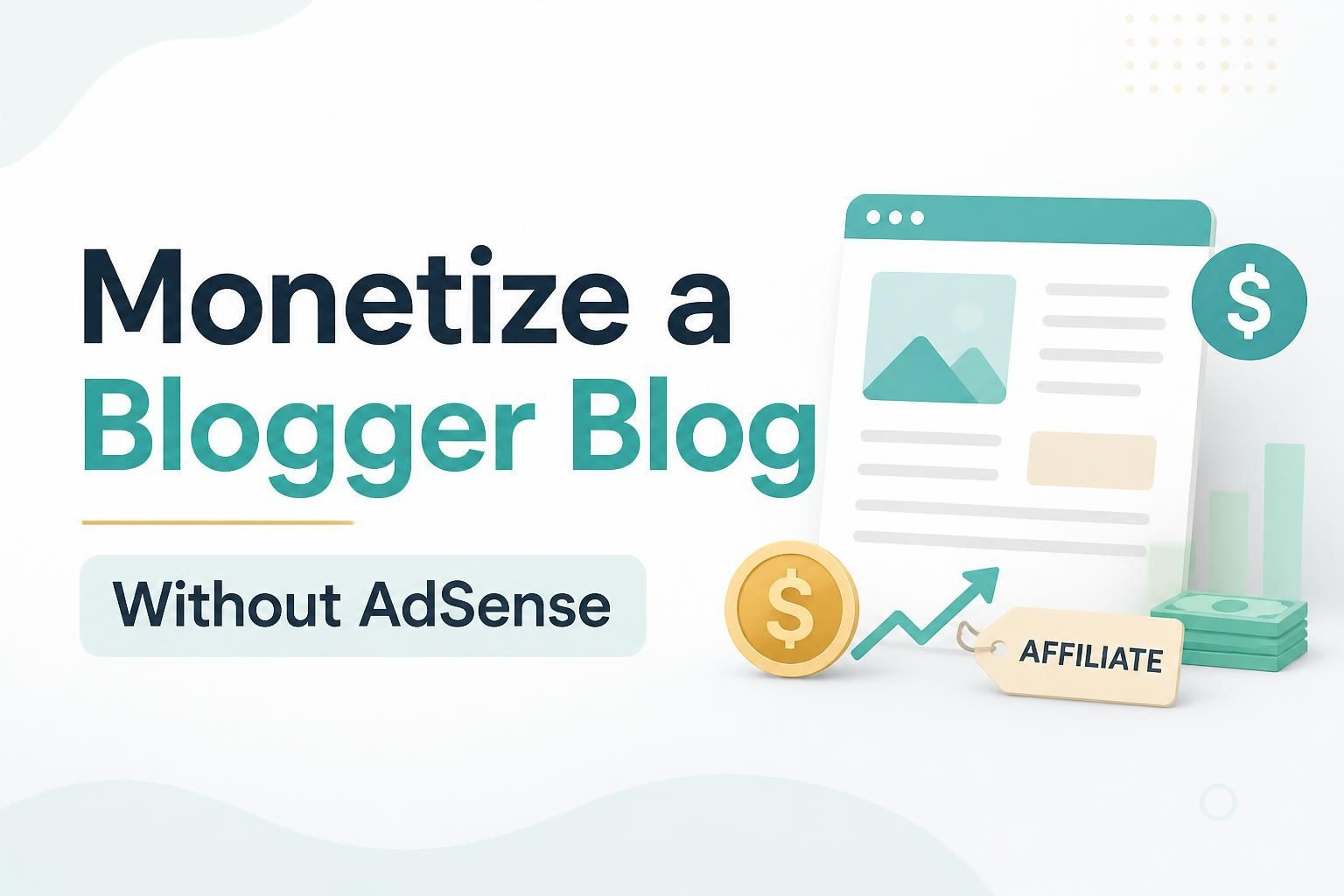 Earn Money in Blogger Without Adsense monetize-blogger-without-adsense