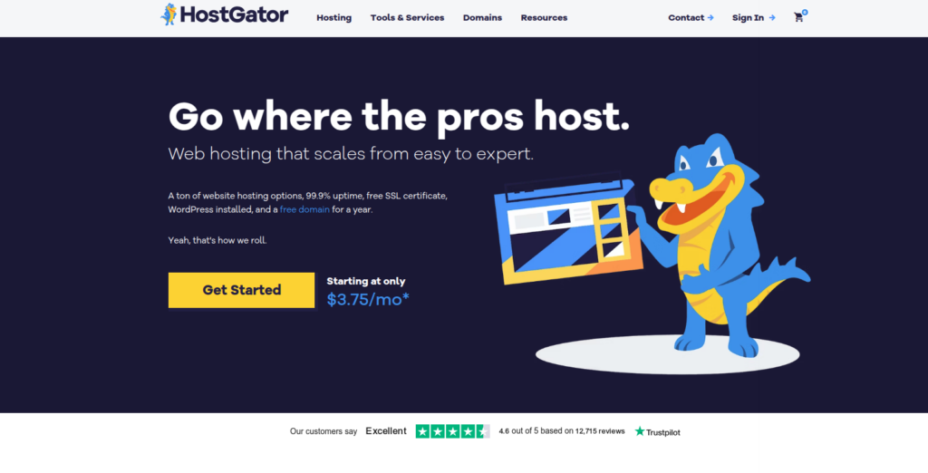 HostGator budget friendly WordPress hosting for beginners