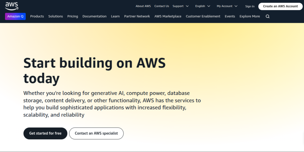 Amazon AWS cloud infrastructure for WordPress