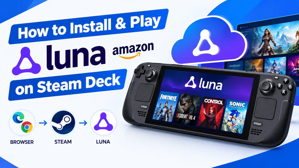Amazon Luna auf dem Steam Deck spielen