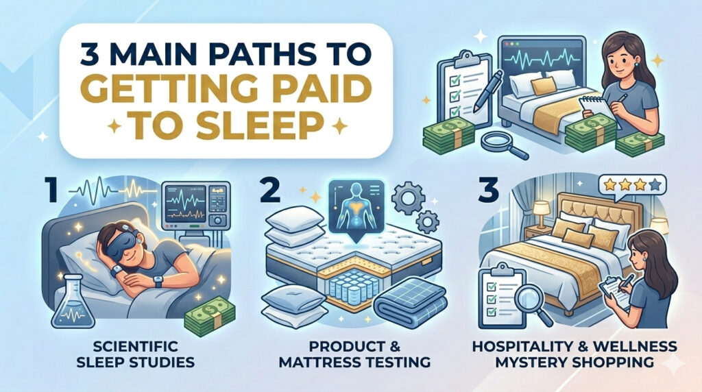 Main Paths to Getting Paid to Sleep