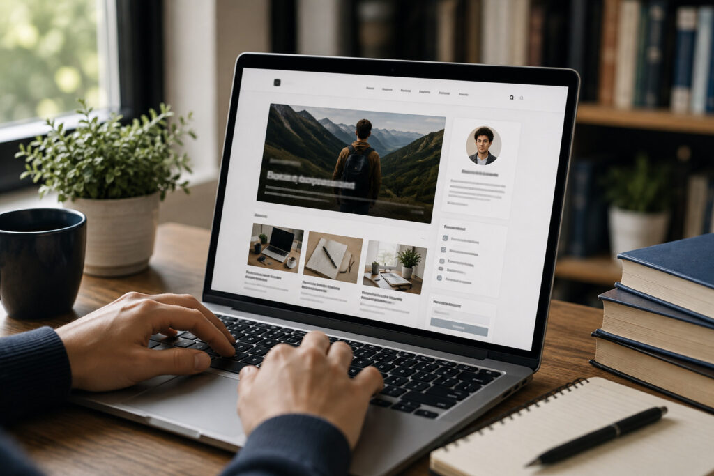 student-blog-portfolio-laptop