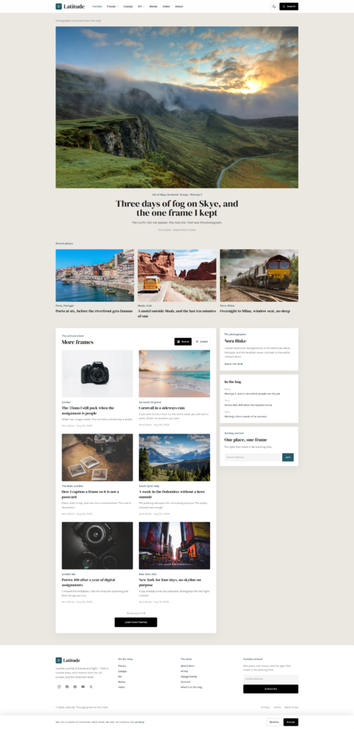 10+ Premium WordPress Themes for Blogs in 2026 7 Latitude WordPress theme