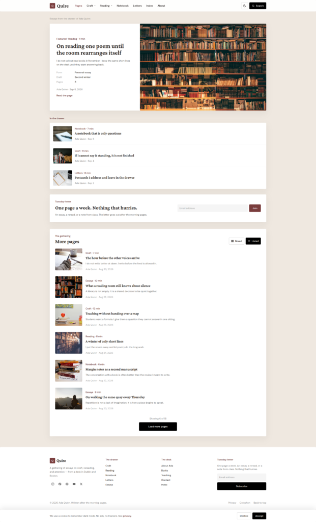 10+ Premium WordPress Themes for Blogs in 2026 11 Quire WordPress theme