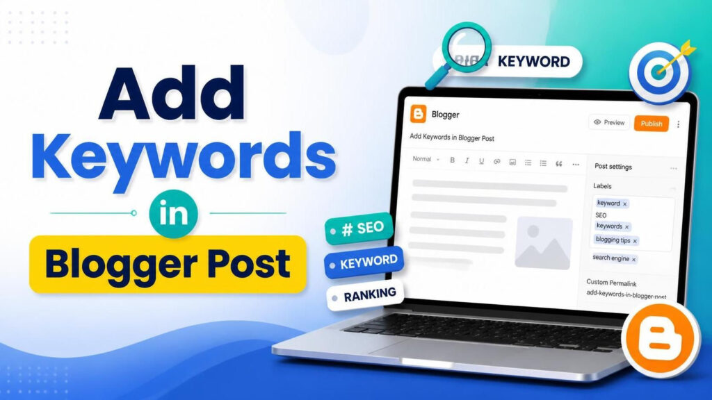 How to Add Keywords in Blogger Post