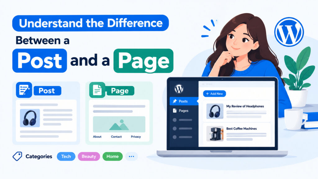 How to Start a Product Review Blog Without Knowing Code: A Beginner's Guide 4 difference-between-a-post-and-a-page-in-wordpress
