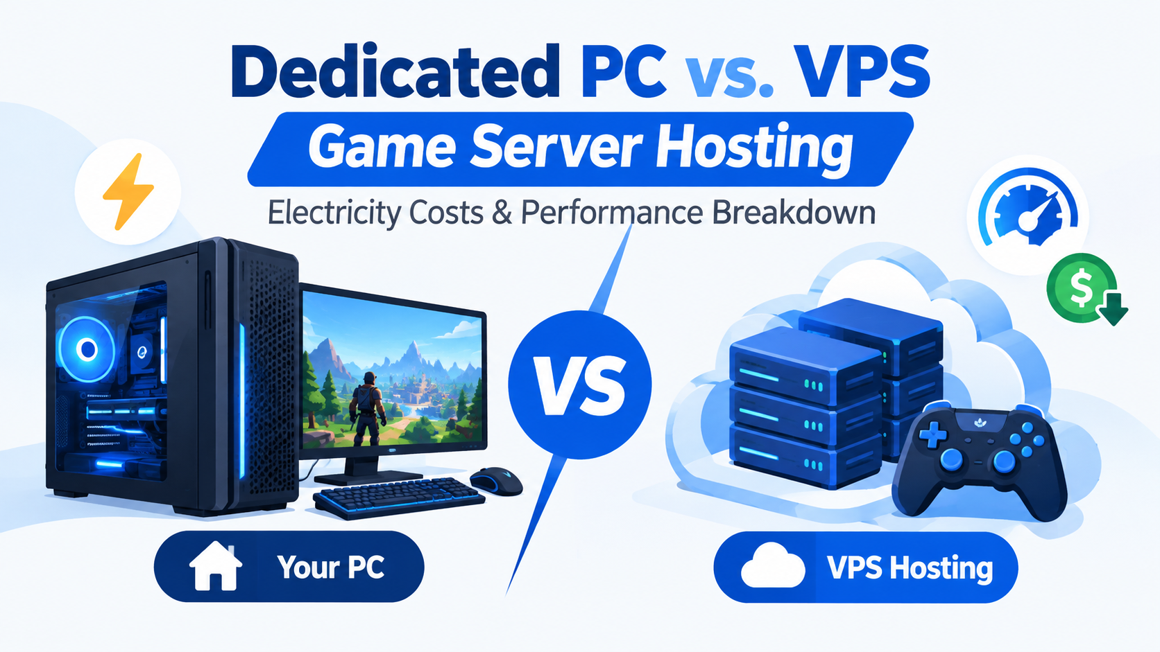 Dedicated PC Vs. VPS Game Server Hosting: Electricity Costs ...