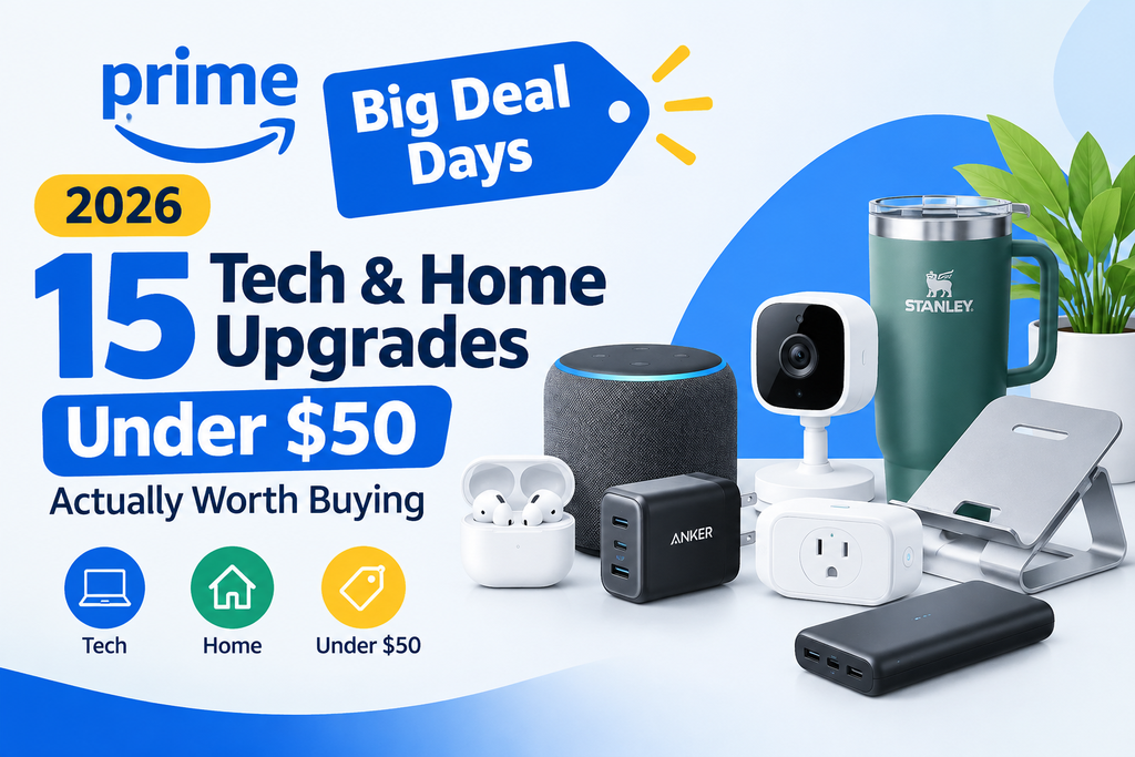 2026 Prime Big Deal Days: 15 Tech & Home Upgrades Under $50 Actually Worth Buying 1 prime big deal days
