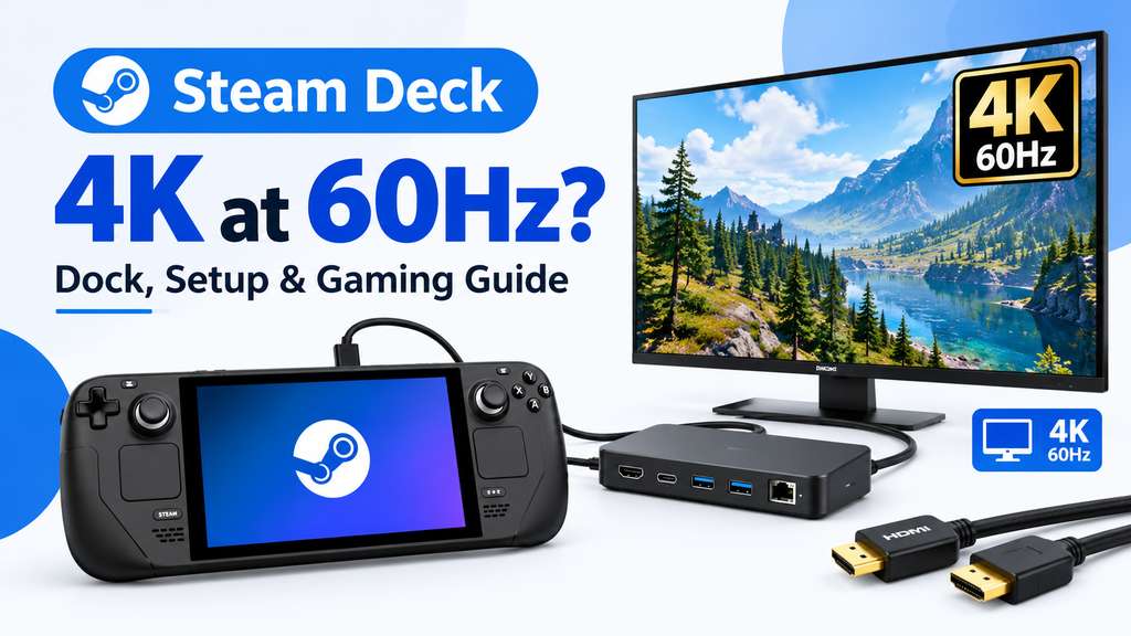 Can the Steam Deck Run 4K at 60Hz? Dock, Setup & Gaming Guide 1 steam deck 4k monitor setup